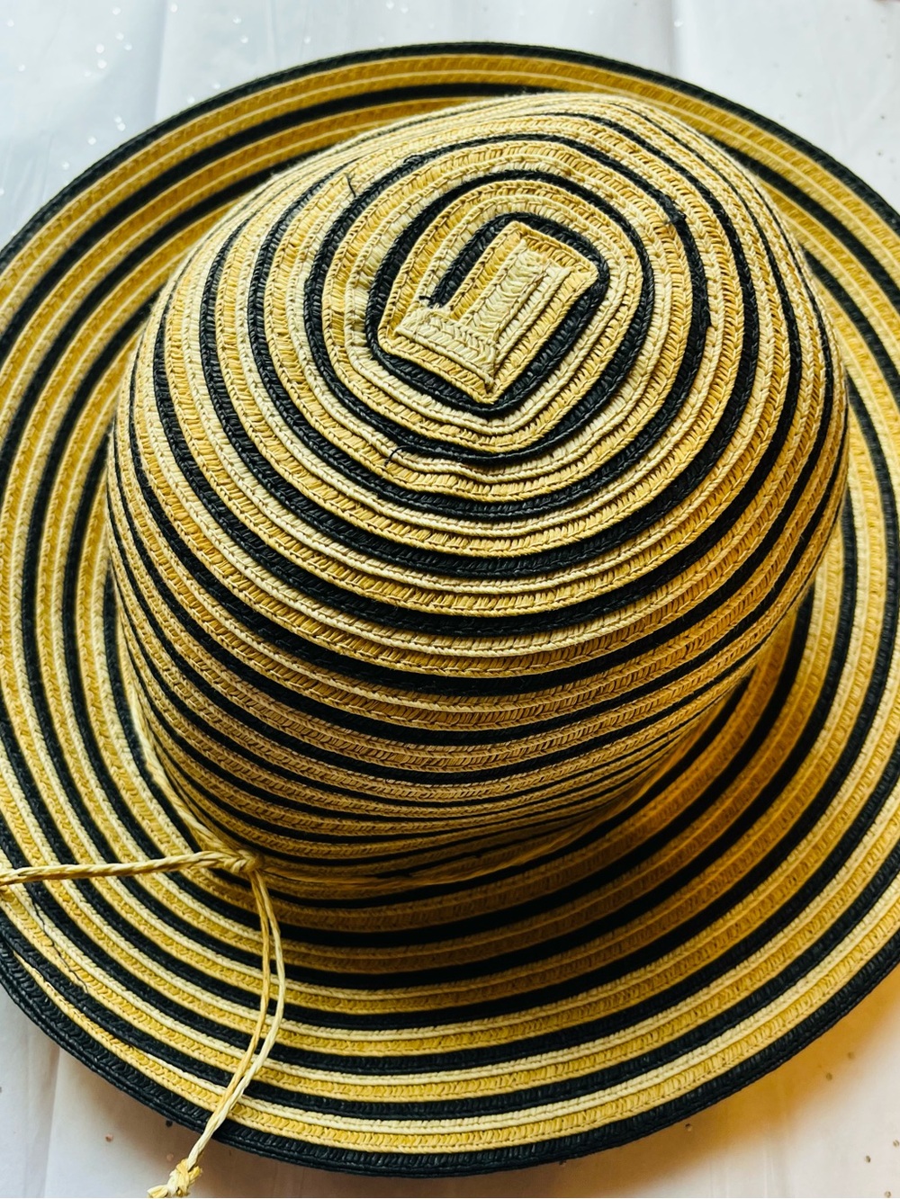 Sonoma Yellow and Black Striped Sun Hat